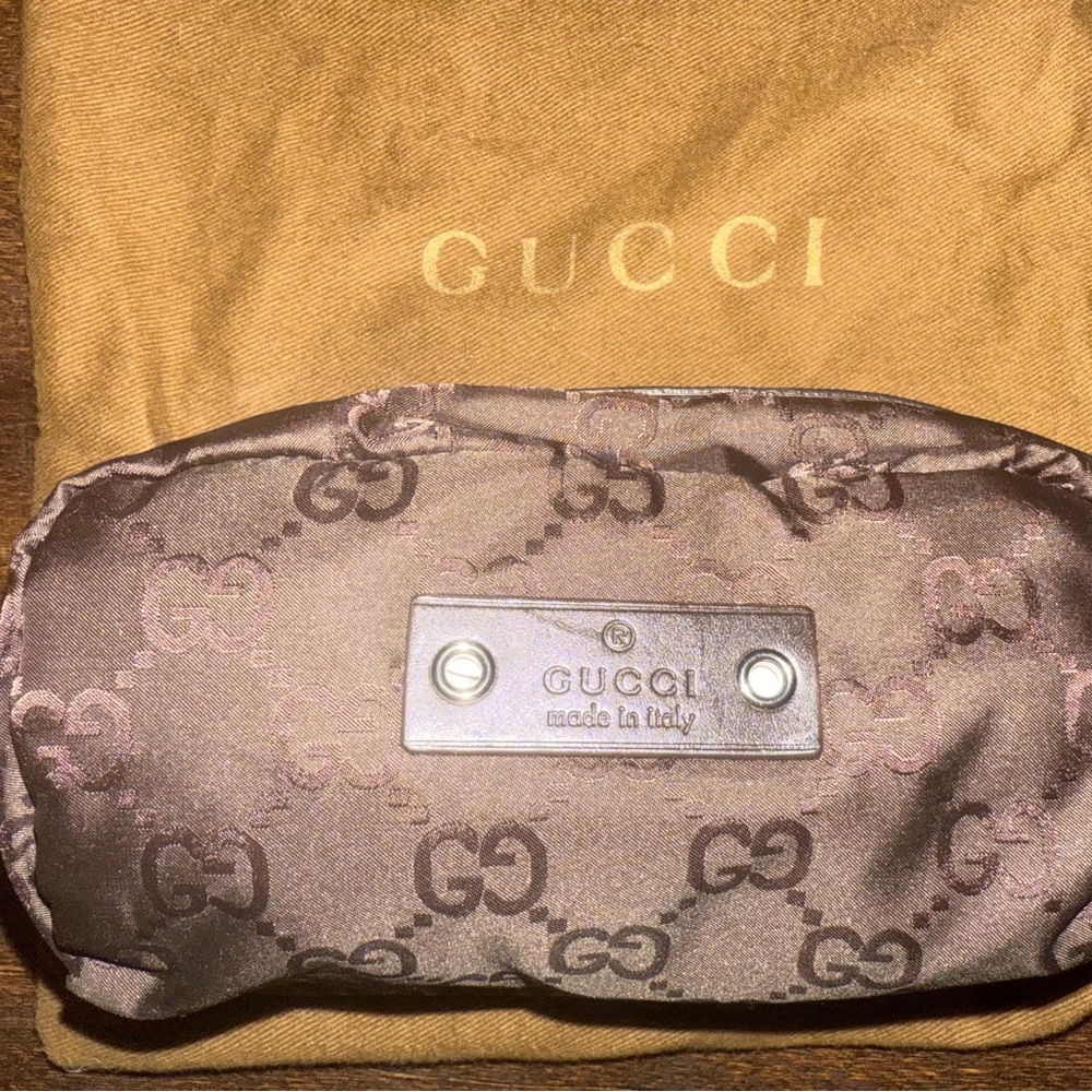 Gucci Brown Cosmetic Bag with Monogram Canvas